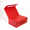 Scarlet Red Strap Handle Skincare Collapsible Gift Box