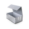 Silver Gray Abstract Print Personal Care Collapsible Gift Box