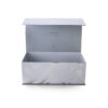 Silver Gray Abstract Print Personal Care Collapsible Gift Box