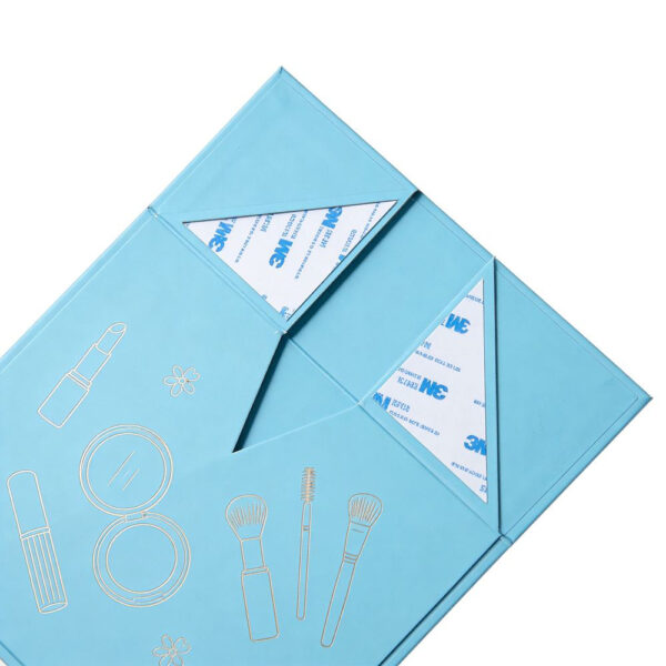 Sky Blue Beauty Illustration Skincare Collapsible Gift Box