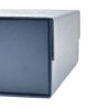 Slate Blue Circular Logo Collapsible Gourmet Food Gift Box