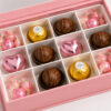 Sweet Love Pink Chocolate Collapsible Gift Box with Window Lid