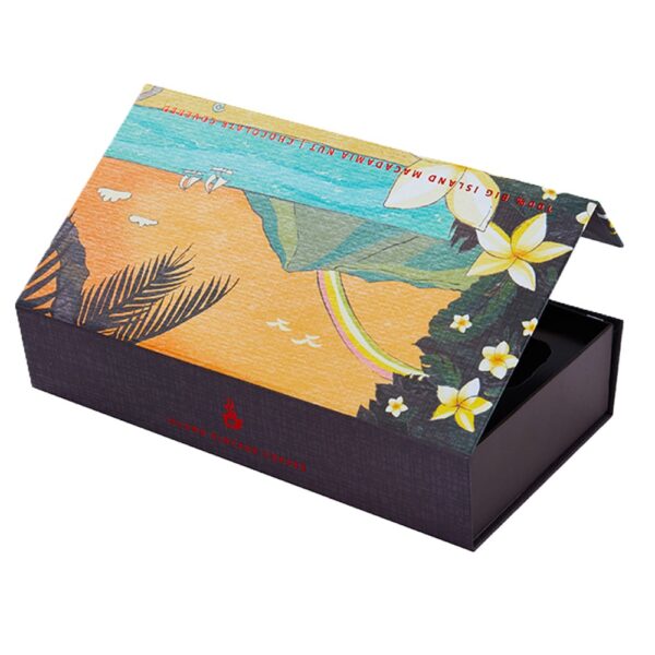 Tropical Island Chocolate Collapsible Gift Box with 8-Cavity Tray Tropical Island Chocolate Collapsible Gift Box with 8-Cavity Tray