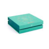 Turquoise Dotted Collapsible Gourmet Food Gift Box with Dividers