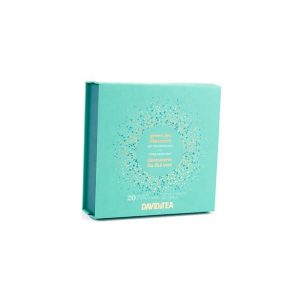 Turquoise Dotted Collapsible Gourmet Food Gift Box with Dividers