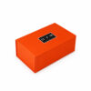 Vibrant Orange Black Logo Skincare Collapsible Gift Box