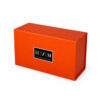 Vibrant Orange Black Logo Skincare Collapsible Gift Box