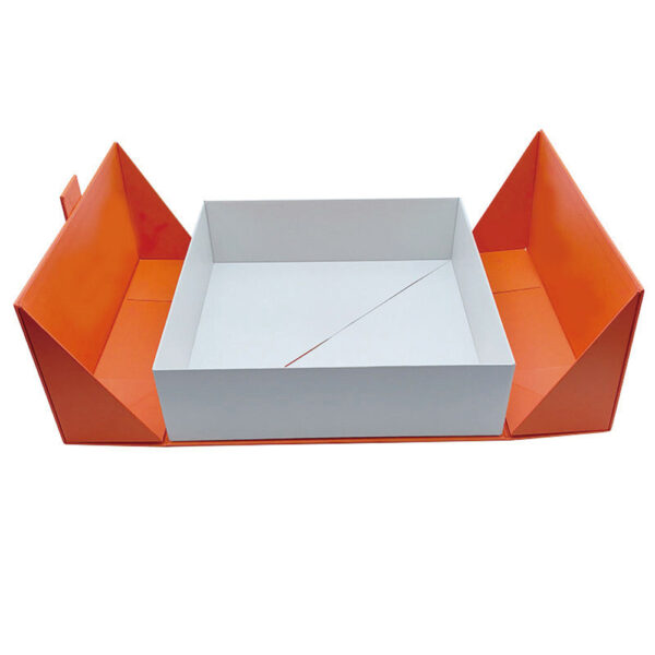 Vibrant Orange Gatefold Collapsible Candle Gift Box Vibrant Orange Gatefold Collapsible Candle Gift Box