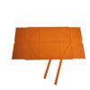 Vibrant Orange Ribbon-Tie Collapsible Corporate Gift Box