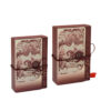 Vintage Burgundy Equestrian Collapsible Gourmet Food Gift Box