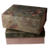 Vintage Rose Floral Collapsible Gift Box with Lift-Off Lid