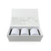 White Cloud-Print Three-Jar Collapsible Candle Gift Box White Cloud-Print Three-Jar Collapsible Candle Gift Box