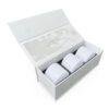 White Cloud-Print Three-Jar Collapsible Candle Gift Box White Cloud-Print Three-Jar Collapsible Candle Gift Box