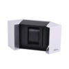 White Double-Door Collapsible Watch Gift Box with Black Insert White Double-Door Collapsible Watch Gift Box with Black Insert