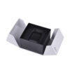White Double-Door Collapsible Watch Gift Box with Black Insert White Double-Door Collapsible Watch Gift Box with Black Insert