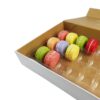 White & Gold Collapsible Macaron Gift Box with Clear Tray White & Gold Collapsible Macaron Gift Box with Clear Tray