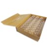 White & Gold Collapsible Macaron Gift Box with Clear Tray White & Gold Collapsible Macaron Gift Box with Clear Tray
