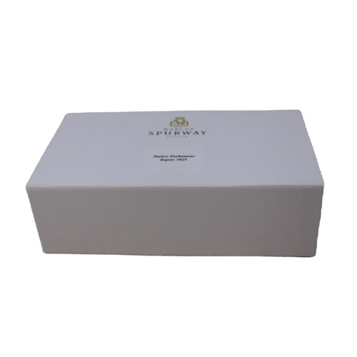 White Photo-Lined Collapsible Candle Gift Box with Insert