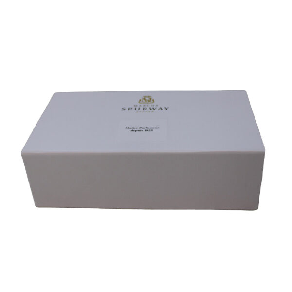 White Photo-Lined Collapsible Candle Gift Box with Insert White Photo-Lined Collapsible Candle Gift Box with Insert